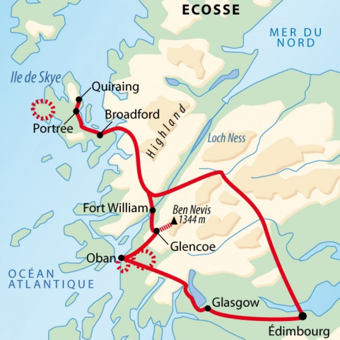 L'ouest de l'Ecosse et l'île de Skye
